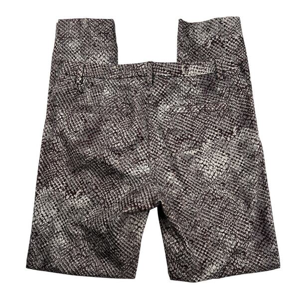 Peserico Luxury Italian Snakeskin Print Cigarette Trouser Pants Size 42 (US 6) - Picture 6 of 15